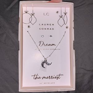 Lauren Conrad Moon necklace and earrings